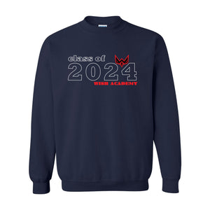 📣 Attention WISH Academy High School Class of 2024! 🎓 Crewneck Sweatshirt
