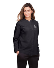 Load image into Gallery viewer, Women's Mandarin Collar Stretch Performance Shirt (TK-12 Logo)