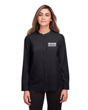 Load image into Gallery viewer, Women's WAHS Mandarin Collar Stretch Performance Shirt (BLOCK)