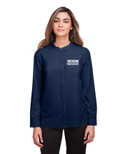 Load image into Gallery viewer, Women's WAHS Mandarin Collar Stretch Performance Shirt (BLOCK)