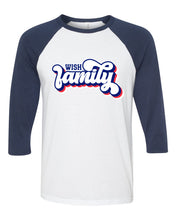 Load image into Gallery viewer, WISH Team Spirit &quot;One Team - One Dream&quot; Navy Blue Baseball Tee