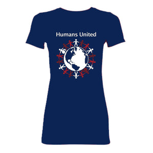 "Humans United" Fitted (Girls'/Women's) T-Shirt