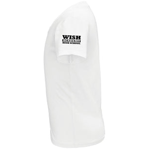 Left Sleeve Print Women's Cut CREW NECK T-Shirt (WAHS)