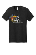 Load image into Gallery viewer, "Kindness Blooms Here" Soft Blend Heather RED Tee