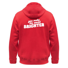 Load image into Gallery viewer, Shine On! You Make the World Brighter Zip-Up Hoodie