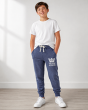 Load image into Gallery viewer, WISH Youth Fleece Capri Sweatpants [Navy Blue]