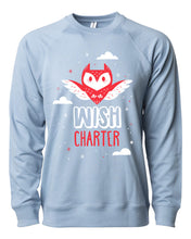 Load image into Gallery viewer, Fluttering Owl Crewneck Sweatshirt (Misty Blue)