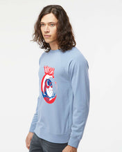 Load image into Gallery viewer, Owl on the Moon Crewneck Sweatshirt (MISTY BLUE)