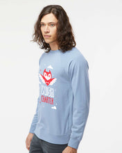 Load image into Gallery viewer, Fluttering Owl Crewneck Sweatshirt (Misty Blue)