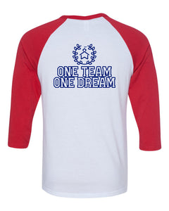 WISH Team Spirit "One Team - One Dream" RED Baseball Tee