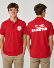 Load image into Gallery viewer, Shine On! You Make the World Brighter T-Shirt Polo