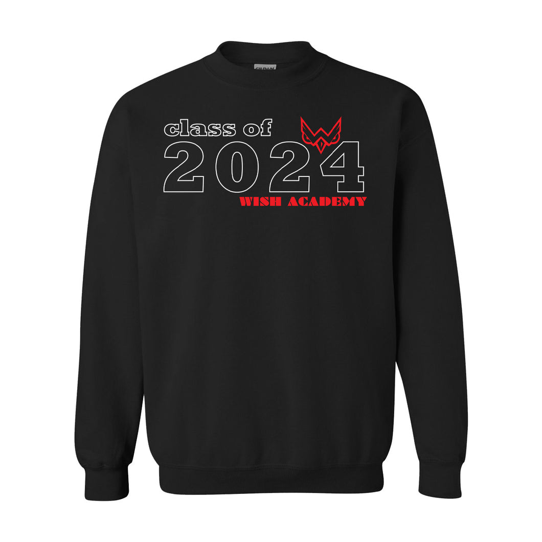 📣 Attention WISH Academy High School Class of 2024! 🎓 Crewneck Sweatshirt