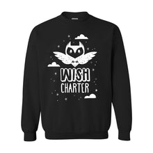 Load image into Gallery viewer, Fluttering Owl Crewneck Sweatshirt (WHITE INK)