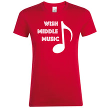 Load image into Gallery viewer, Musical Notes ...&#39;resound&#39; your creativity&#39; Ladies Tshirt