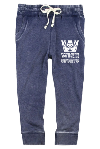 WISH Youth Fleece Capri Sweatpants [Navy Blue]
