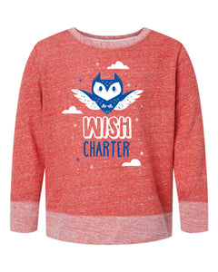 Fluttering Owl French Terry Crewneck Sweatshirt