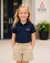 Load image into Gallery viewer, WISH Red School House Logo WISH Community Polo