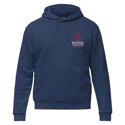 WISH Community Red School House Hoodie Sweatshirt