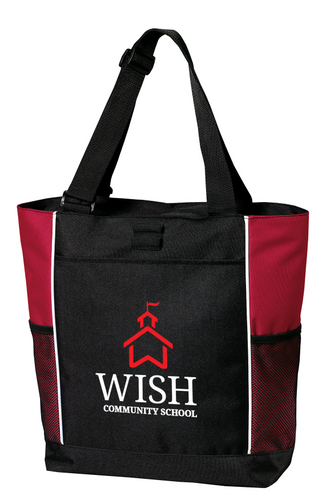 WISH Community Embroidered Tote Bag