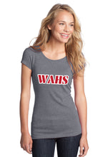 Load image into Gallery viewer, Women&#39;s WAHS Juniors Textured Girly Crew Tee