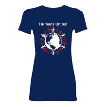 Load image into Gallery viewer, &quot;Humans United&quot; Fitted (Girls&#39;/Women&#39;s) T-Shirt