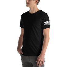 Load image into Gallery viewer, Block Lettering - Left Sleeve Print SOFT CREW NECK T-Shirt (WAHS)