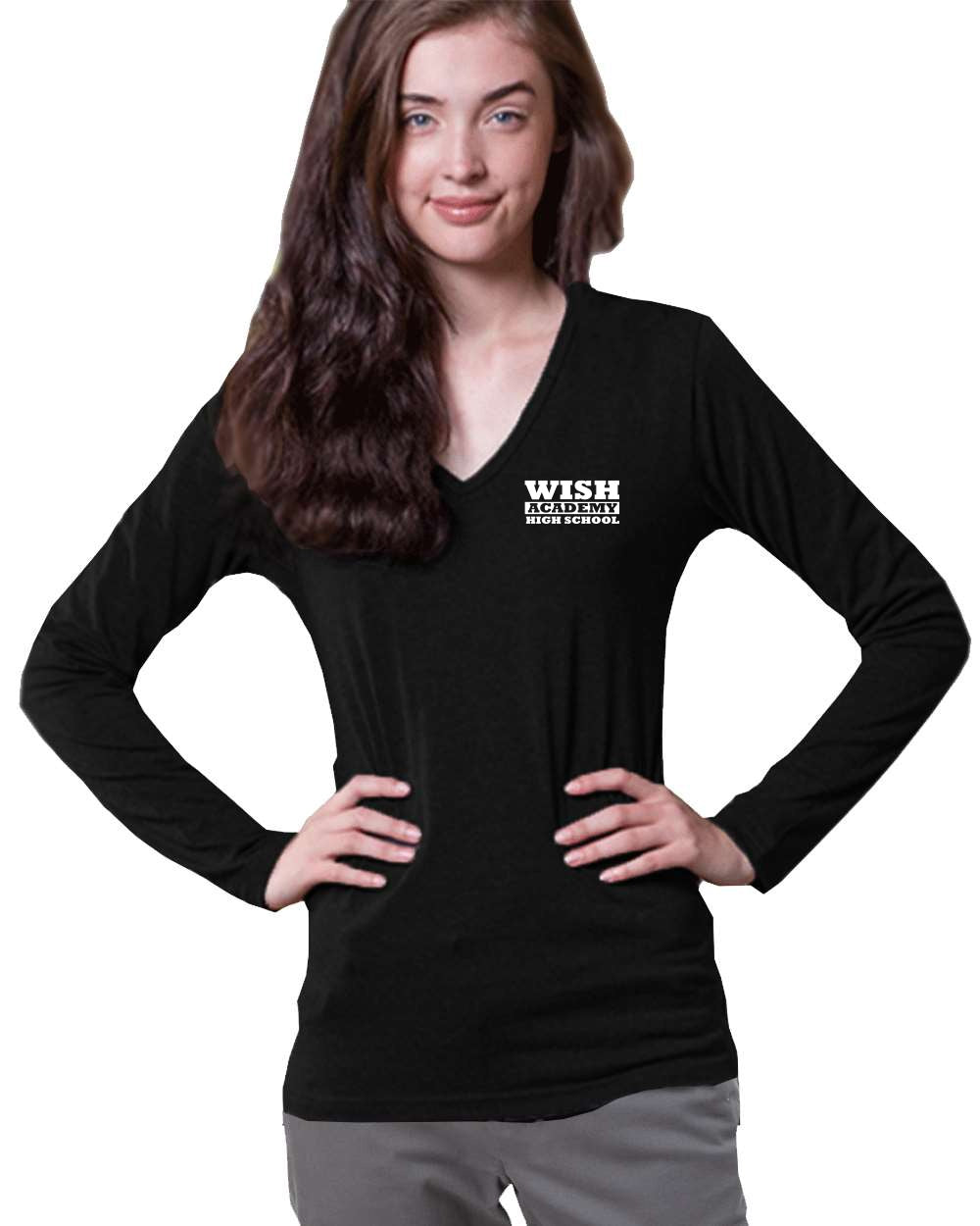 Academy Women's Long-Sleeve Vneck T-Shirt