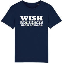 Load image into Gallery viewer, WISH Academy Large Block Letter Crew Neck 100% Cotton T-Shirt