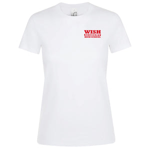 WISH Academy High School Fitted Crew Neck 100% Cotton T-Shirt