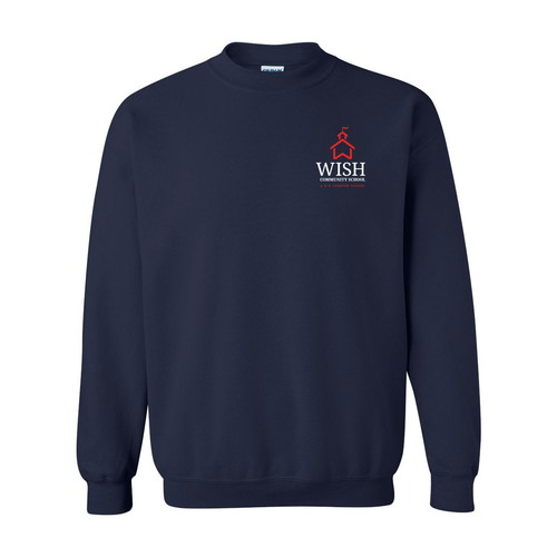 WISH Community School Crewneck Sweatshirt (Navy Blue Only)