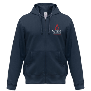 WISH Community Red School House Full-Zip Hoodie Sweatshirt