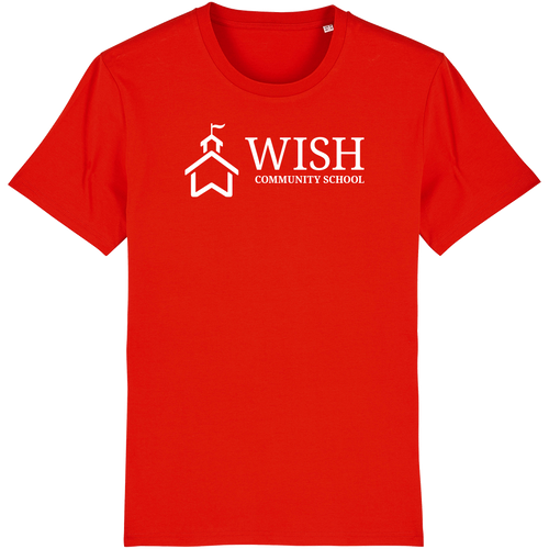 WISH Community School T-Shirt (Red & Navy Blue)