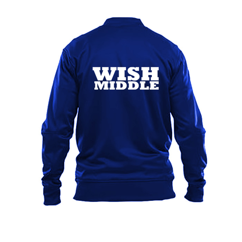 WISH MIDDLE School Full Zip Warm Up Jacket w/out white stripe