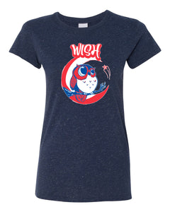 Glitter & Sparkle Owl on the Moon Women's T-Shirt