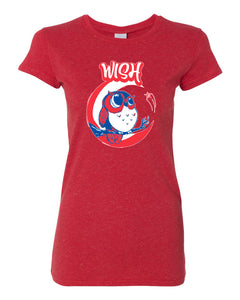 Glitter & Sparkle Owl on the Moon Women's T-Shirt