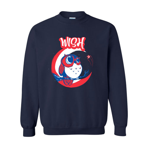 Owl on the Moon Crewneck Sweatshirt