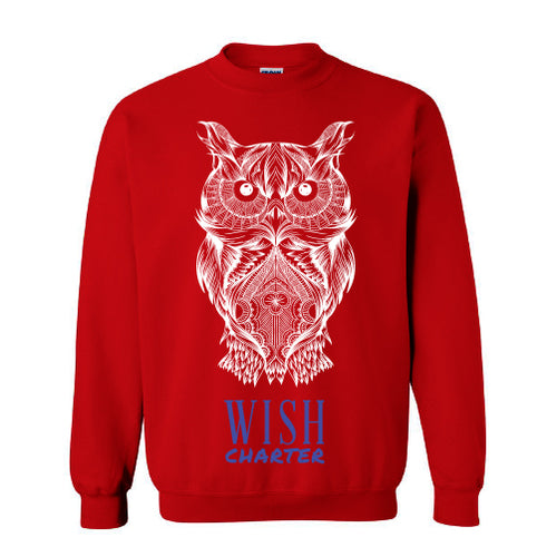 Sketched Big Owl Crewneck Sweatshirt